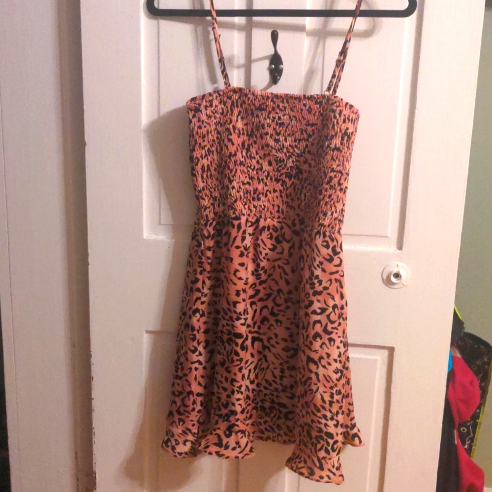 Buddy Love Blush Leopard print Dress